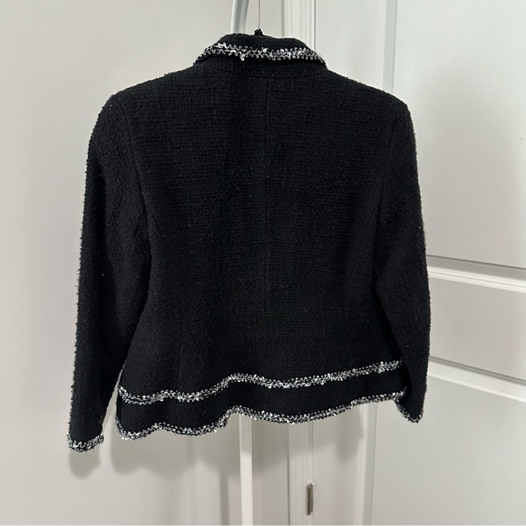 Talbots Black Tweed Blazer Jacket - Picture 5 of 5